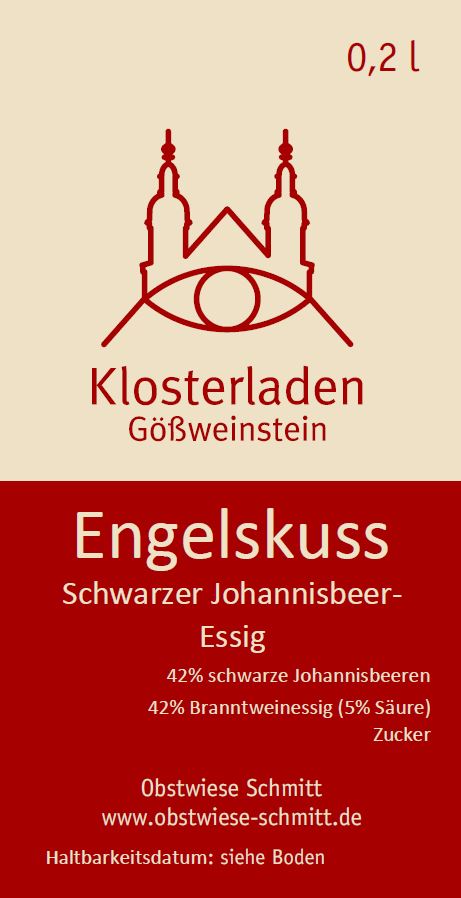 Engelskuss Schwarzer-Johannisbeer-Essig